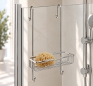 Des éléments de panier pour porte de douche savon et shampooing - pour accrocher sur le verre de la douche - salle de bains