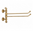 Towel bar, two straight rods fixed to the wall-brass-plated-bronzed-rust-furniture bathroom idearredobagno