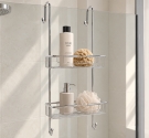 grille de stockage pour le double douche par pendaison à la douche en laiton, la qualité du savoir-faire italien