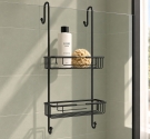 grille de stockage pour le double douche par pendaison à la douche en laiton, la qualité du savoir-faire italien