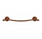 Portasalviette bidet fissaggio a muro con tasselli prodotto in ottone colore corten ruggine opaco effetto invecchiato 