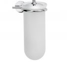 Toilette porte-balais en suspension en laiton et verre-accessoires de salle de bains idearredobagno-produit garanti