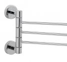 Door bath towel three rods jointed to fix to the wall rustproof brass-bath accessories craft