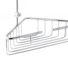 panier angulaire de mur de douche double laiton - support de gant de haute qualité - rouille-libre