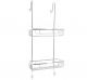 Mensola bathroom storage double basket and support hooks - quality handcrafted product