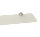 Shelf glass bathroom neutral/satin | L. 40cm - Sp 8mm