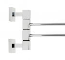 Towel rack with two arms to fix on the wall - IdeArredoBagno made in Italy