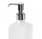 Dispenser porta sapone liquido da lavabo in vetro satinato di alta qualità per arredare il piano del bagno
