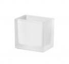 Rectangular satin glass support glass door - CUBE LINE