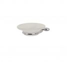 Soap holder bath chrome plated brass and frosted glass-mounting wall-anchors and screws 