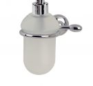 Dispenser dispenser bathroom liquid soap-fastening gusset-frosted glass and brass chrome plated-rust